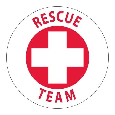 Nmc Rescue Team Hard Hat Label, Pk25 HH51